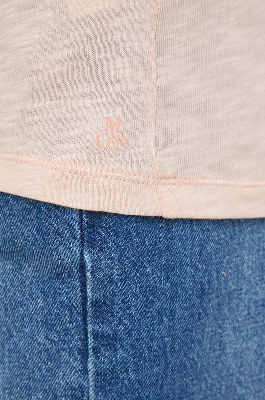 Хлопковая футболка Marc O'Polo 403226151399 розовый