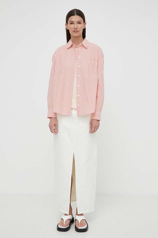 Marc O'Polo pamut póló 403226851397 rózsaszín SS24