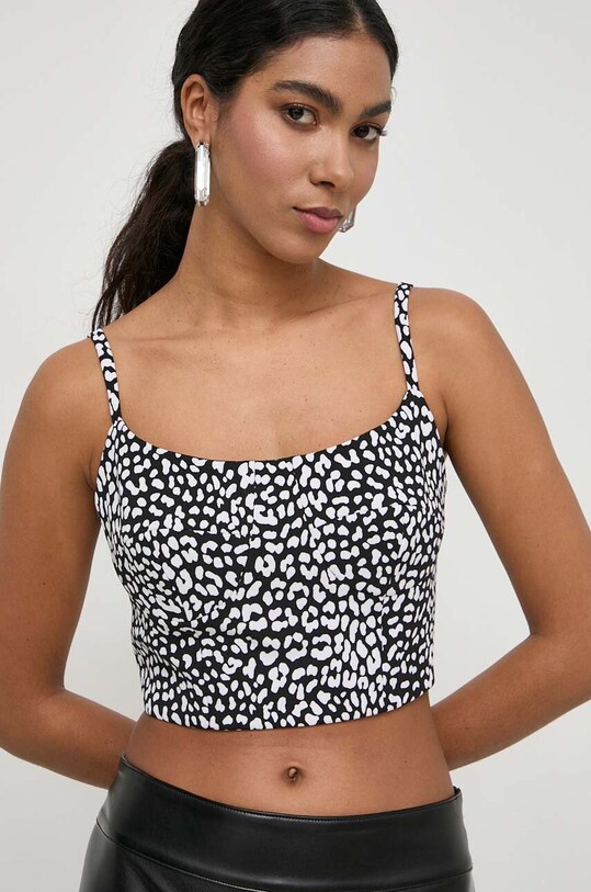 Top MICHAEL Michael Kors slim crna MS440LMB0Z