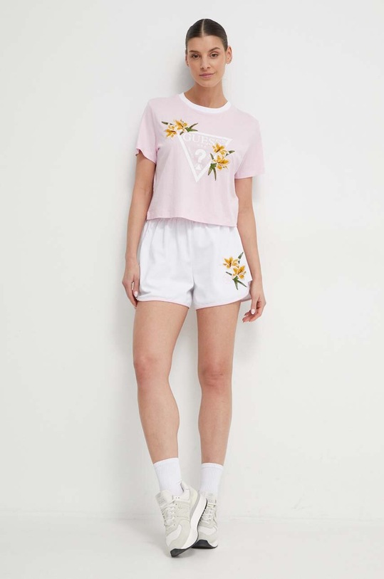 Guess t-shirt ZOEY V4GI02.K46D1 różowy SS24