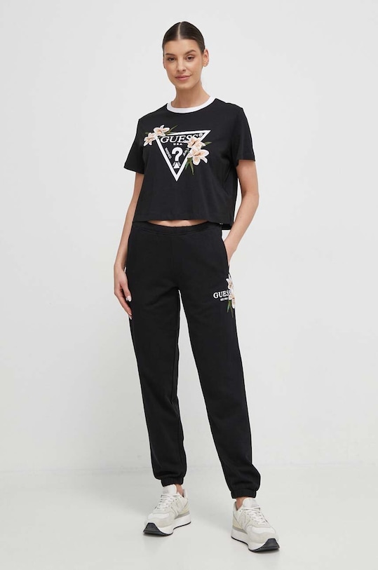 Guess t-shirt ZOEY V4GI02.K46D1 czarny SS24