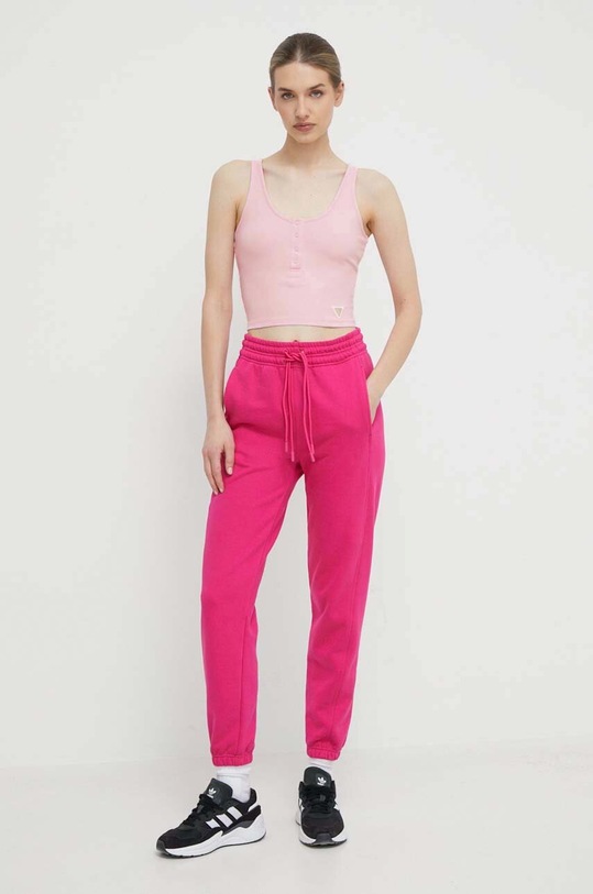 Топ Guess V4GP02.KBCO2 розовый SS24