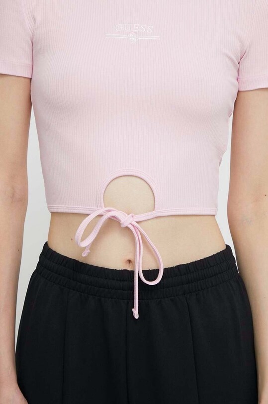 Guess t-shirt NYRA różowy V4GP03.KBCO2