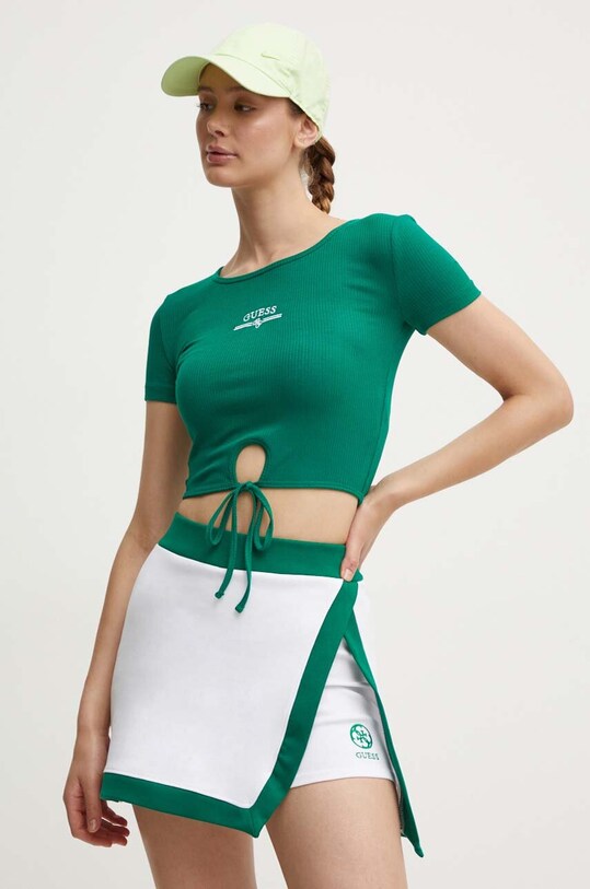 Футболка Guess slim зелёный V4GP03.KBCO2