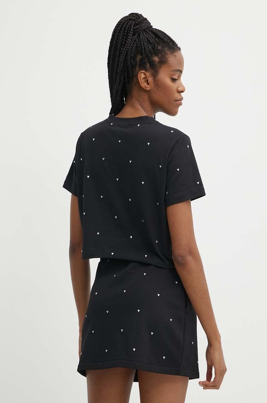 Odzież Guess t-shirt bawełniany SKYLAR V4GI08.JA914 czarny