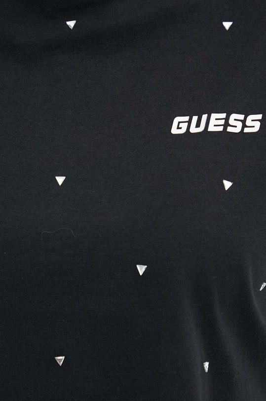 Guess t-shirt bawełniany SKYLAR V4GI08.JA914 czarny