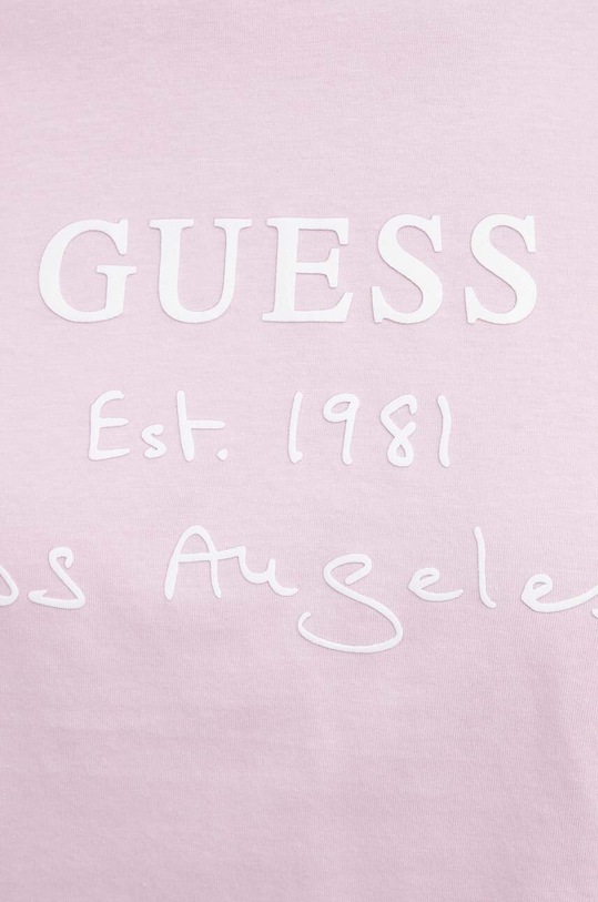 Bavlnené tričko Guess DAKOTA V4GI13.JA914 ružová