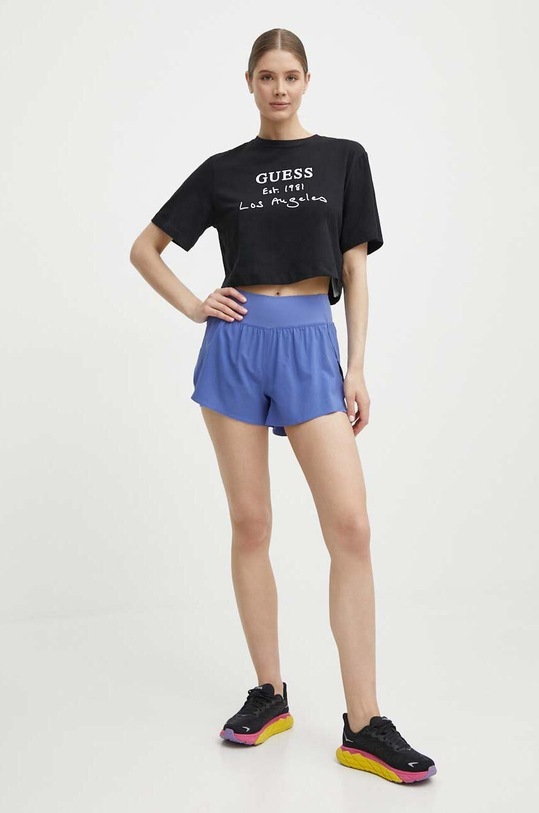 Bavlněné tričko Guess DAKOTA V4GI13.JA914 černá SS24