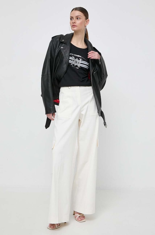 Tričko Morgan DONNA DONNA.NOIR/.SILVER čierna SS24