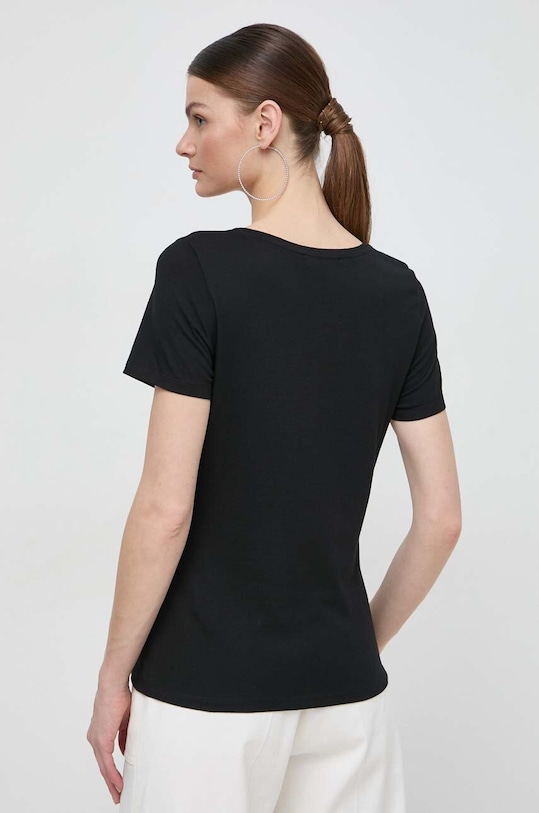 Oblečenie Tričko Morgan DONNA DONNA.NOIR/.SILVER čierna