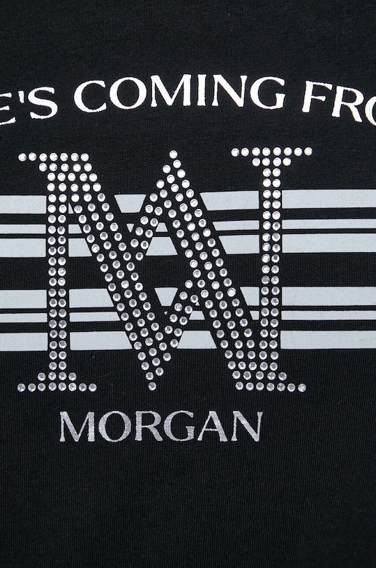 Tričko Morgan DONNA DONNA.NOIR/.SILVER čierna