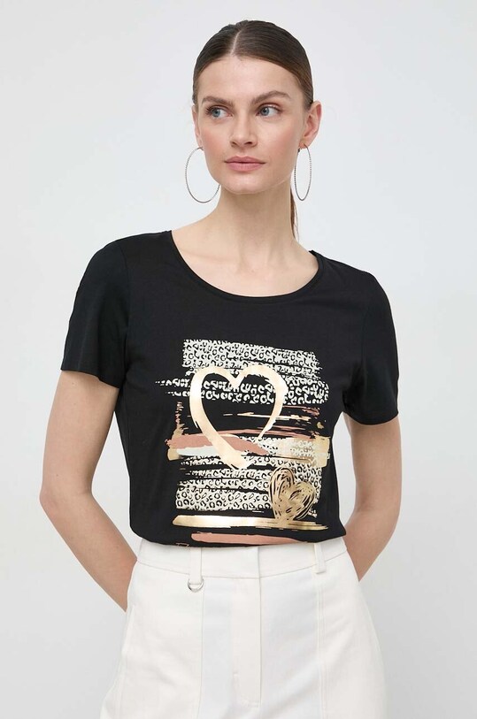 Morgan tricou print negru DRISS.NOIR