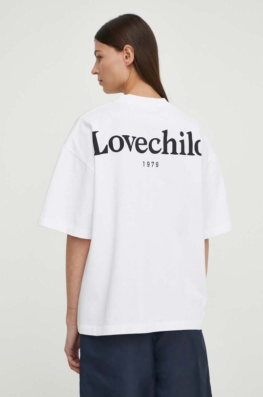 Βαμβακερό μπλουζάκι Lovechild λευκό 24.2.505.2000