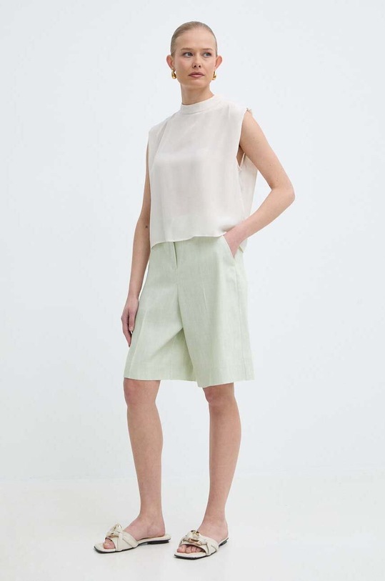 Marella top jedwabny 2413111025200 beżowy SS24