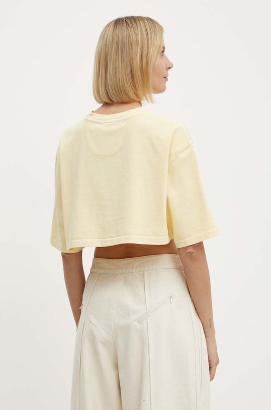 Ρούχα Βαμβακερό μπλουζάκι adidas Originals IR6000 κίτρινο