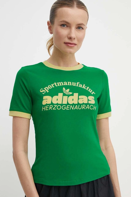 Футболка adidas Originals regular зелёный IR6084