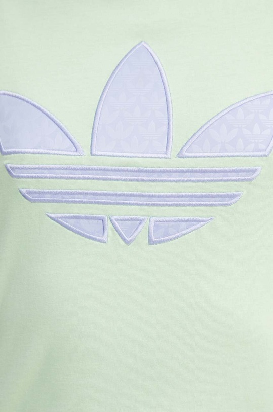adidas Originals pamut póló IU2374 zöld