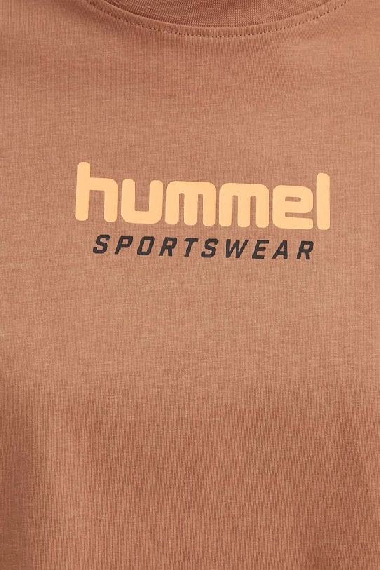 Хлопковая футболка Hummel 223945 коричневый