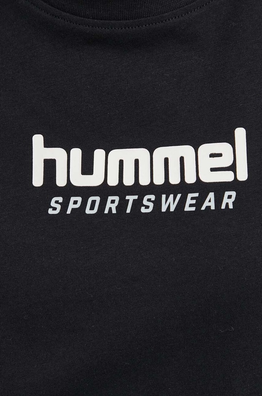 Bavlněné tričko Hummel 223945 černá
