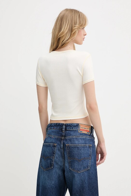Odzież Diesel t-shirt bawełniany A12836.0SQAD beżowy