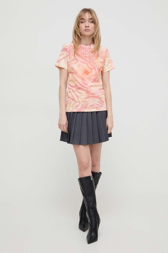 Diesel tricou din bumbac A13440.0AJBG roz SS24