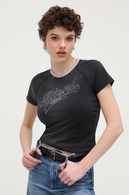 Diesel t-shirt T-VINCIE regular szary A12982.0KLAI