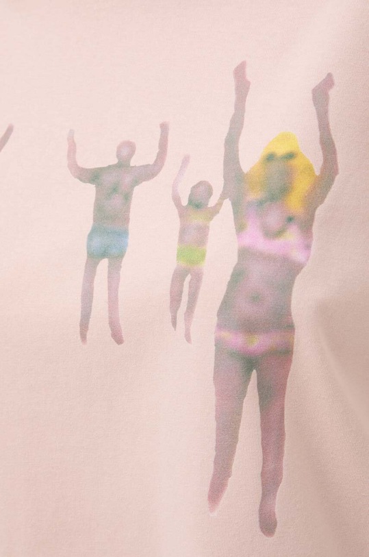 Diesel t-shirt bawełniany T-BUXT-N8 A13264.0AKAK różowy