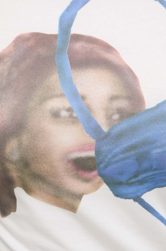 Diesel t-shirt T-UNCUTIE-LONG-N19 A13445.0DQAV beżowy