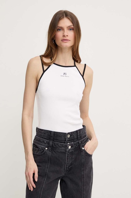 Miss Sixty top SJ3620 KNITTED CAMISOLE biały 6L2SJ3620000