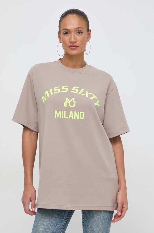 Tričko Miss Sixty relaxed béžová 6L2SJ3560000