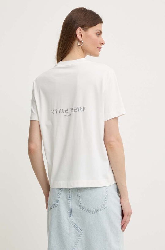 Îmbrăcăminte Miss Sixty tricou din amestec de mătase SJ3710 S/S T-SHIRT 6L1SJ3710000 alb
