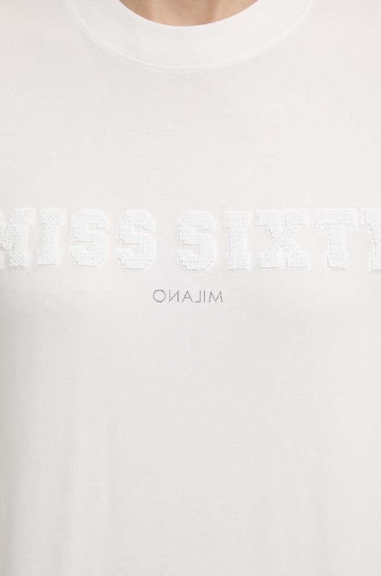 Miss Sixty tricou din amestec de mătase SJ3710 S/S T-SHIRT 6L1SJ3710000 alb