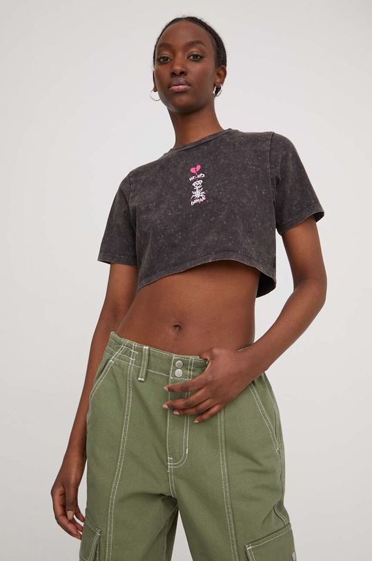 Vans t-shirt in cotone sovrastampa nero VN000GJZBLK1