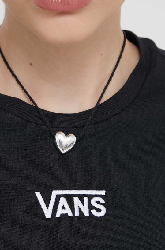 Vans tricou din bumbac VN000GFFBLK1 negru