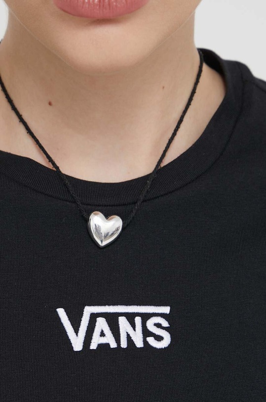 Vans tricou din bumbac VN000GFFBLK1 negru