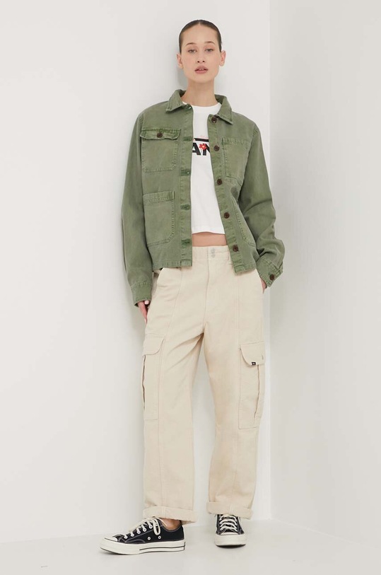 Vans tricou din bumbac VN000JG7FS81 bej SS24