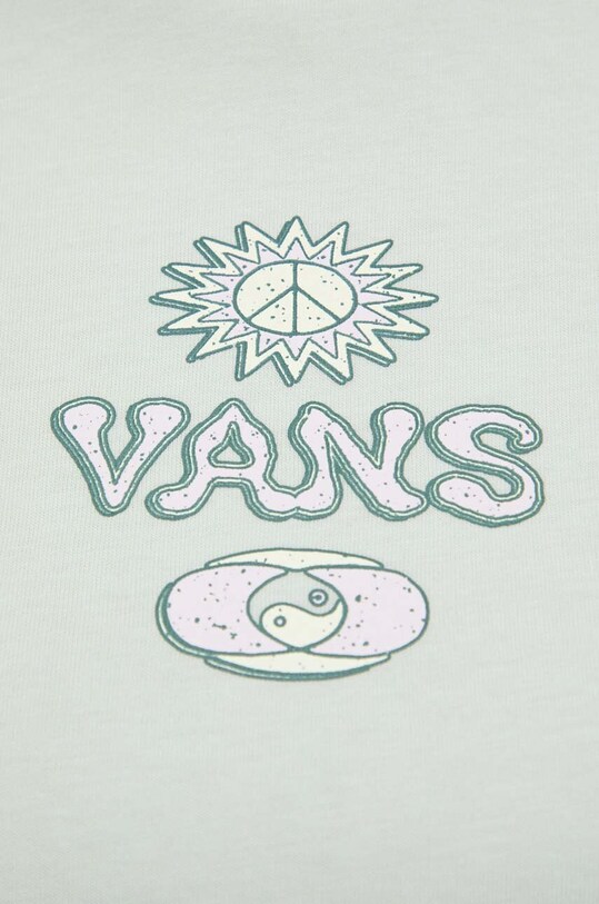 Vans tricou din bumbac VN000GGTCHF1 verde