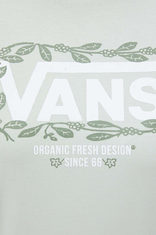 Bavlnené tričko Vans VN000GH4CHF1 zelená