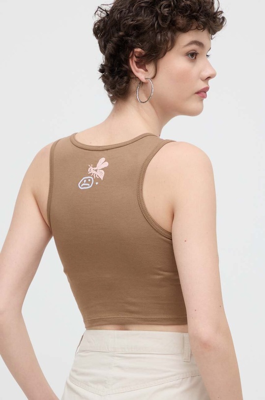 Îmbrăcăminte Vans top din bumbac VN000GJYYJ21 maro