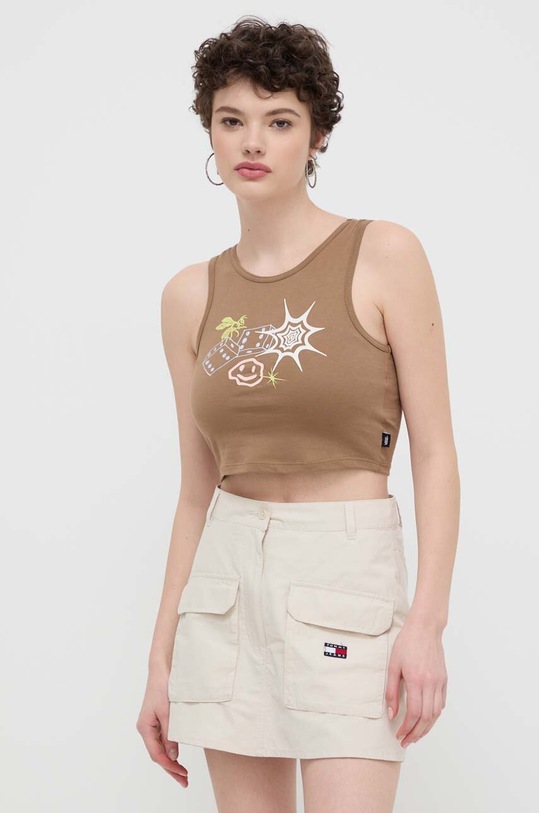 Vans top din bumbac maro VN000GJYYJ21