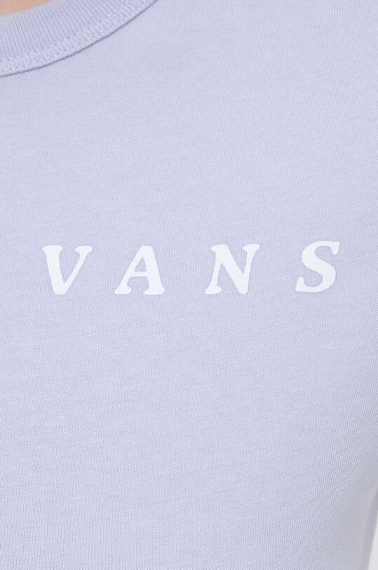 Vans tricou din bumbac VN000GGJCR21 albastru