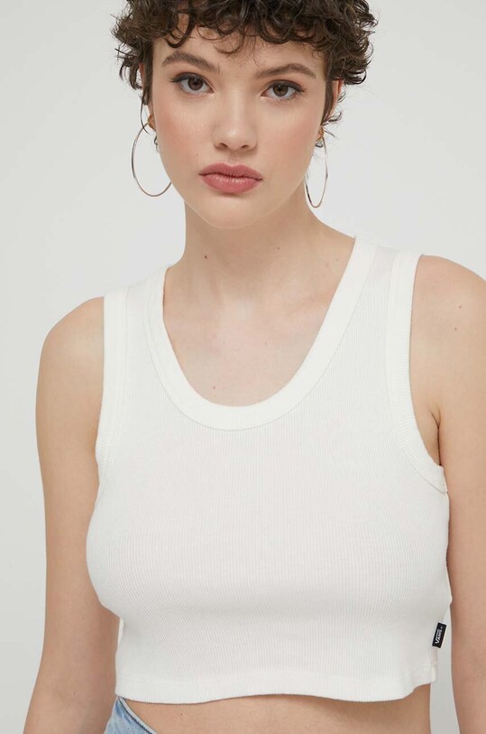 Bavlněný top Vans slim béžová VN000G3JFS81