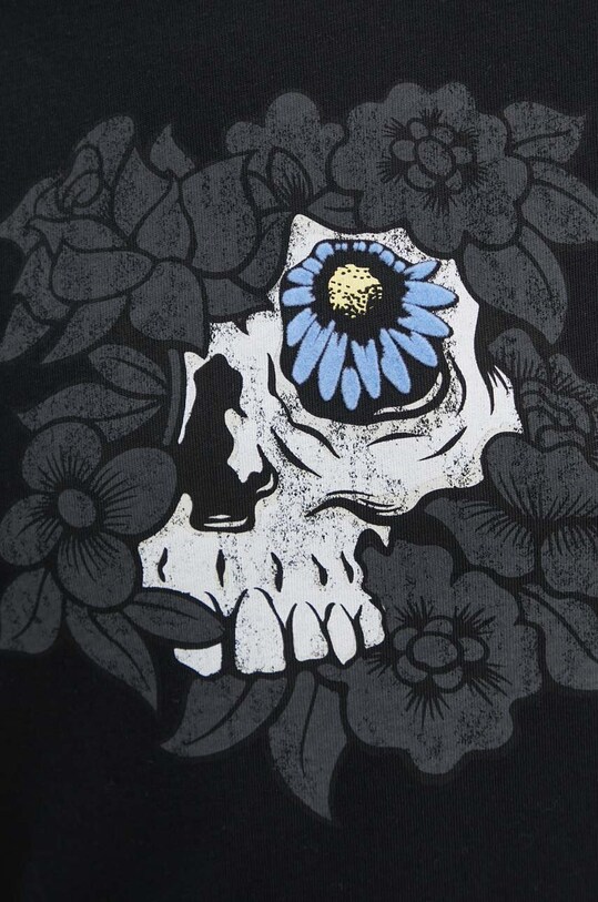 Vans t-shirt bawełniany VN000GH0BLK1 czarny