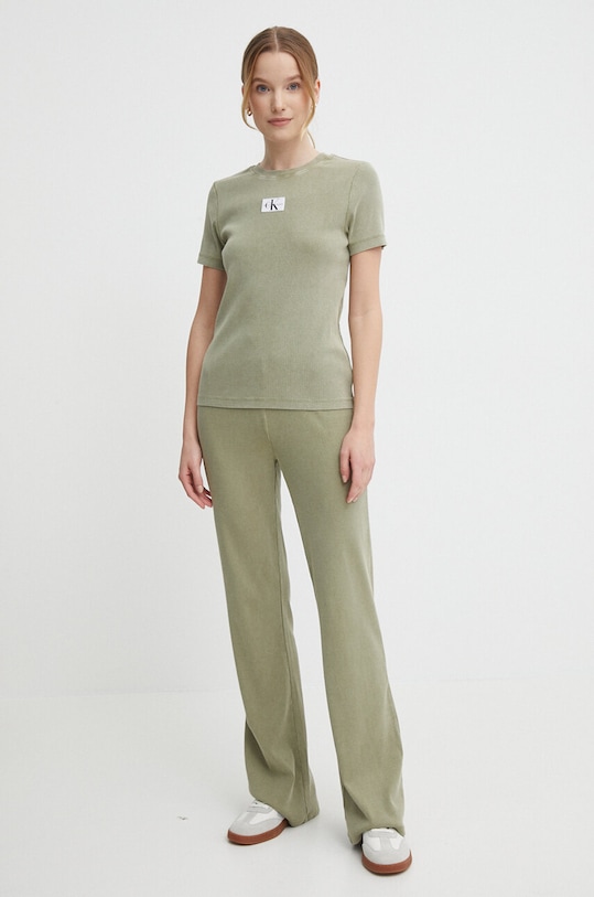 Μπλουζάκι Calvin Klein Jeans J20J223092 πράσινο SS24