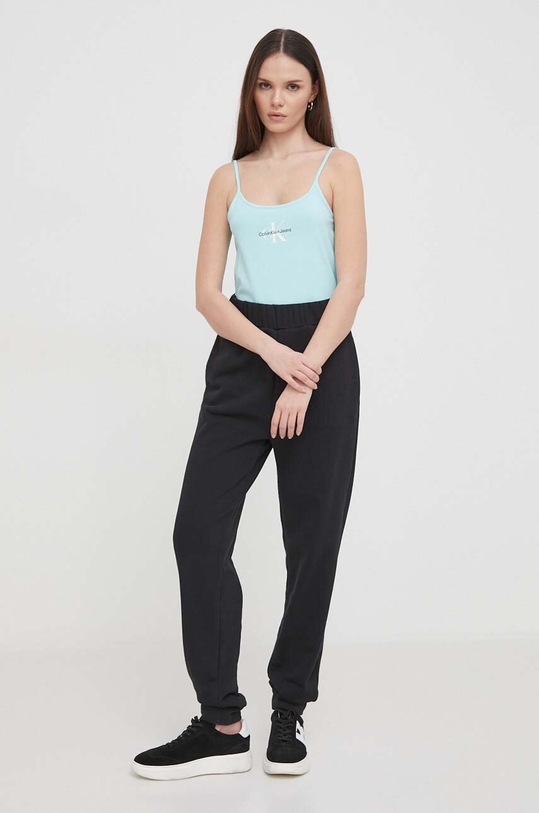Top Calvin Klein Jeans J20J223105 τιρκουάζ SS25