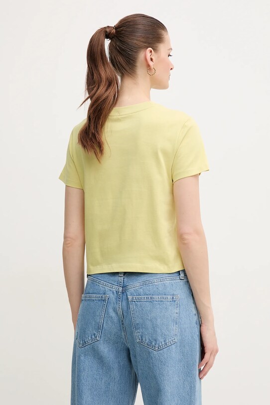 Oblečení Bavlněné tričko Calvin Klein Jeans J20J223113 žlutá
