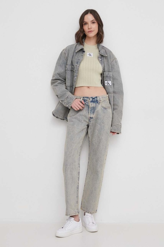 Top Calvin Klein Jeans J20J223151 zelená SS24