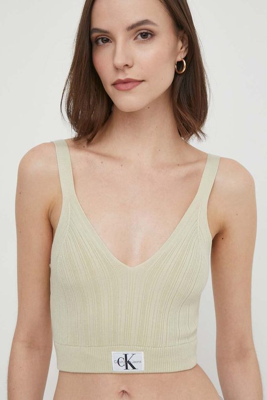 Calvin Klein Jeans top pozostałe zielony J20J223152