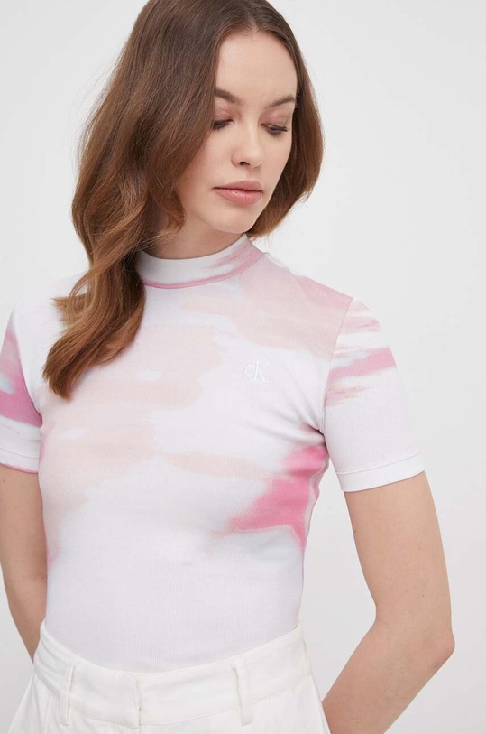 Tričko Calvin Klein Jeans bílá J20J223169