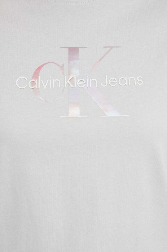 Calvin Klein Jeans pamut póló szürke J20J223264